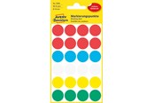 Papier, papier fotograficzny i etykiety - Avery Colour coding dots permanent assorted red green yellow blue white - 3089