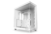 Obudowa komputerowa - NZXT H6 Flow Compact Dual Chamber - Matte White - Obudowa komputerowa - Miditower - Biały - CC-H61FW-01