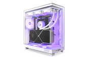 Obudowa komputerowa - NZXT H6 Flow Compact Dual Chamber with RGB - Matte White - Obudowa komputerowa - Miditower - Biały - CC-H61FW-R1