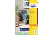 Papier, papier fotograficzny i etykiety - Avery Oval label permanent 63.5x42.3mm all printers - 6242-10
