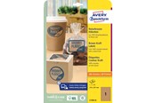 Papier, papier fotograficzny i etykiety - Avery Brown kraft rectangular Product Labels (recycle) - L7109-25