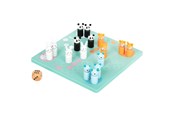 gry-planszowe-karciane-i-kosci - Small Foot - Ludo Game Animals Wood - 11462
