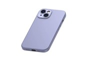 Telefon - Pokrowiec i etui - Baseus Liquid Silica Gel Case for iPhone 14 Plus (lavender)+ tempered glass + cleaning kit - ARYT020205