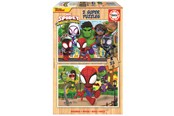 Puzzle - Educa 2x25 Spidey & His Amazing Friends Wood - 80-19289