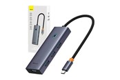 USB hub - Baseus Hub 5w1 UltraJoy 5-Port (1xHDMI4K@30Hz + 4x USB hub - 5 - USB 3.0 - Szary - B00052809813-00
