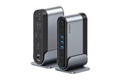 USB hub - Baseus UnionJoy USB-C Docking Station 2xHDMI4K@60Hz 1xDP4K@60Hz 3xUSB-A3.0 2xUSB-C3.0 2xUSB-A2.0 1xRJ45 PD PC 1xSD+TF 1x3.5mm minijack - Grey USB hub - 17 - USB 3.0 - Szary - B00532304811-00