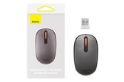 Myszka - Baseus Wireless mouse F01B Tri-mode 2.4G BT 5.0 1600 DPI (frosted grey) - Myszy - Optyczny - 3 - Szary - B01055503833-00