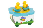 Zabawki drewniane - Small Foot - Wooden Music Box Duck - 7489