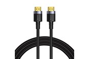 Kabel wyswietlacza - Baseus Cafule 4KHDMI Male To 4KHDMI Male Adapter Cable 3m Black - CADKLF-G01