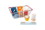 Zabawa w udawanie - Small Foot - Wooden Play Food in Shopping Basket - 11443