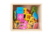 Kreatywne gry - Small Foot - Wooden Magnetic Numbers Color. 37pcs. - 10731