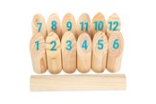 Zabawki na zewnatrz - Small Foot Wooden Kubb with Numbers Throwing Game in Bag 13dlg. - 12402