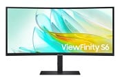 Monitor - 34" Samsung ViewFinity S6 - 3440x1440 (UWQHD) - 100Hz - VA - 90W USB-C - Curved - LS34C652UAUXEN