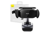 Akcesoria samochodowe - Baseus Solar electric car mount  T-Space (black) - C40351300111-00