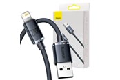 Kabel USB - Baseus Crystal Shine cable USB to Lightning 2.4A 2m (black) - CAJY000101