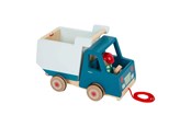 Zabawki dla niemowlat - Small Foot - Wooden Pull Figure Tipping Truck - 12348