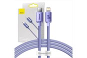 Kabel USB - Baseus Crystal Shine cable USB-C to Lightning 20W PD 1.2m (purple) - CAJY000205
