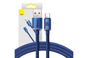 Kabel USB - Baseus Crystal Shine cable USB to USB-C 5A100W1.2m (blue) - CAJY000403