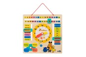Interaktywne zabawki (Arduino itp.) - Small Foot - Wooden Learning Board Watch Clock Mouse - German language - 10496