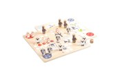 gry-planszowe-karciane-i-kosci - Small Foot - Wooden Games 4in1 Collection - 12228