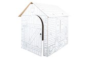 Kreatywne gry - Small Foot - Cardboard Playhouse Farm 87x71x88cm - 10015