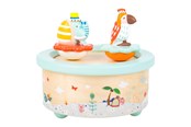 Muzyka - Small Foot - Wooden Music Box Parrot and Elephant - 11108