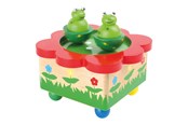 Zabawki drewniane - Small Foot - Wooden Music Box Frog - 7541