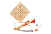 Zabawki militarne - Small Foot - Wooden Sports Crossbow with Target Board 4 pcs. - 5035