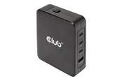 Telefon - Adapter i Ładowarka - Club 3D CAC-1917 power adapter - GaN technology - USB 3 x USB-C - 140 Watt - CAC-1917