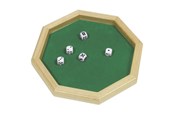 gry-planszowe-karciane-i-kosci - Goki Dice Board + Dice - 56954
