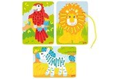 Puzzle - Goki Wooden Stringing Puzzles 3pcs. Drewniany - 58686