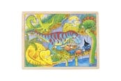 Puzzle - Goki Wooden Jigsaw Puzzle - Dinosaurs 48pcs. Drewniany - 57724