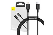 Kabel USB - Baseus Superior Series Cable USB-C to iP 20W PD 1m (black) - CATLYS-A01