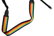 Pasek do aparatu - Polaroid Camera Strap Flat - Rainbow Black - 006055