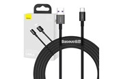 Kabel USB - Baseus Superior Series Cable USB to USB-C 66W 2m (black) - CATYS-A01