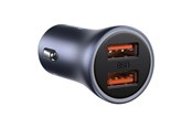 Telefon - Adapter i Ladowarka - Baseus Golden Contactor Pro car charger 2x USB 40W (gray) - CCJD-A0G