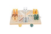 gry-planszowe-karciane-i-kosci - Small Foot - Wooden Ludo Game Safari - 6 Players - 11765