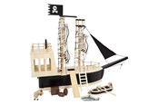 Zabawa w udawanie - Small Foot - Wooden Dollhouse Pirate Boat - 12411