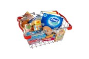 Zabawa w udawanie - Small Foot - Play Food in Metal Shopping Basket 2 - 9559