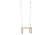 Zabawki na zewnatrz - Small Foot - Wooden Trapeze with Gymnastic Rings - 11909