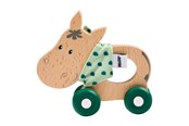 Zabawki dla niemowlat - Eichhorn Baby HIPP Wooden Push Figure Donkey - 100005867