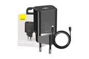 Telefon - Adapter i Ladowarka - Baseus Super Si Quick Charger 1C 30W (black) - CCSUP-J01