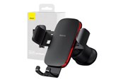 Telefon - Inne akcesoria - Baseus Metal Age II gravitational grip on the car grid - black - SUJS000001