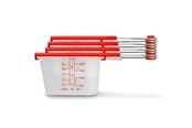 Przybory kuchenne - Dreamfarm Levups Red/Clear Measuring set - DFLV2430