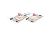 Zabawa w udawanie - Small Foot - Wooden Cutlery Set with Placemats 15 pcs. - 12245