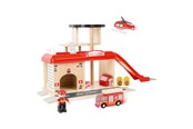 Zabawki drewniane - Small Foot - Wooden Fire Station with Accessories. - 10900