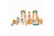 Zabawki drewniane - Small Foot - Wooden Building Blocks Safari 50dlg. - 11699