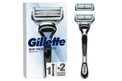 Sprzet do golenia - Gillette Skinguard Sensitive Razor Handle + 2 blades - 8001090613646