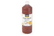 Kreatywne gry - Creall School paint Dark brown 1 liter - 01819