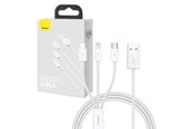 Kabel USB - Baseus Quick Charge USB to M+L+C  Superior Data 3.5A 1m (White) - P10320105221-00